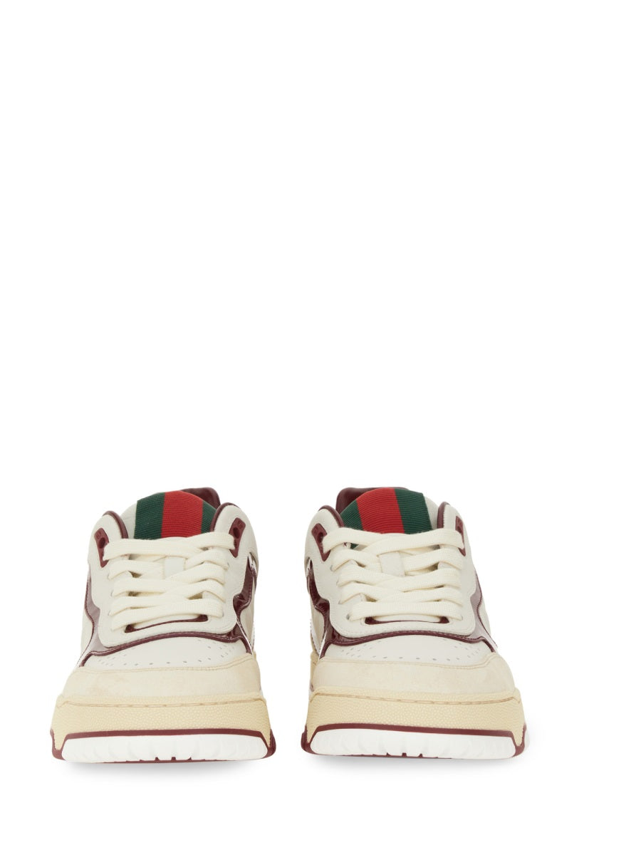 Low-Top White Calfskin Sneakers with Polished Finish