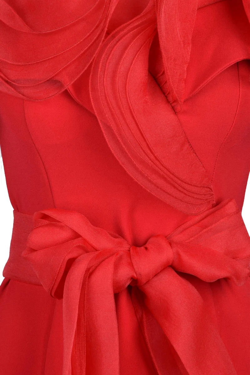 Long Mermaid Dress - Red
