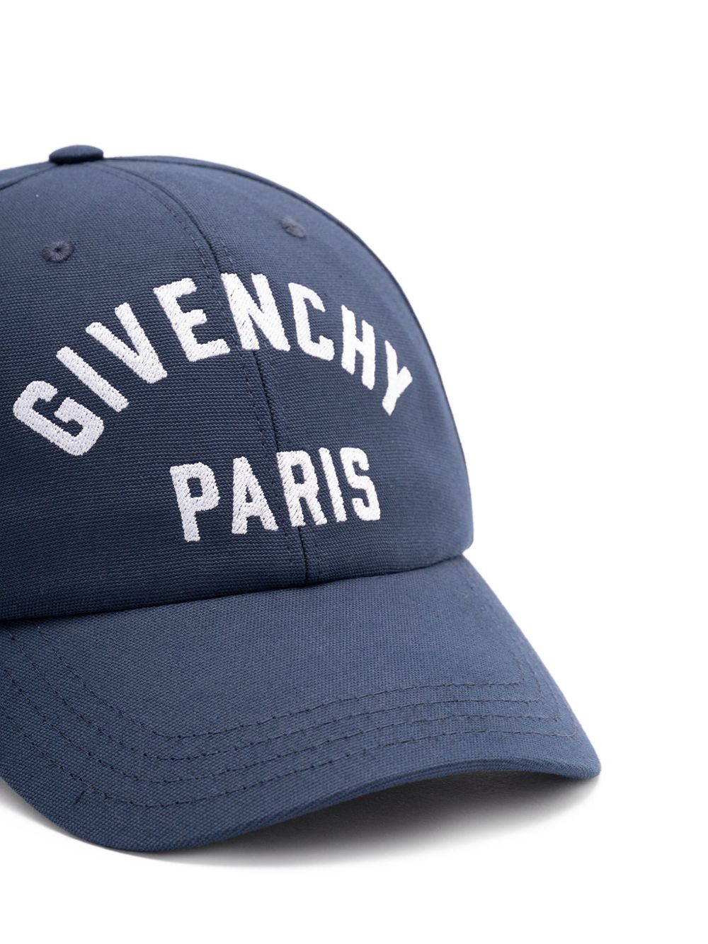 Curved Peak Navy Cotton Cap