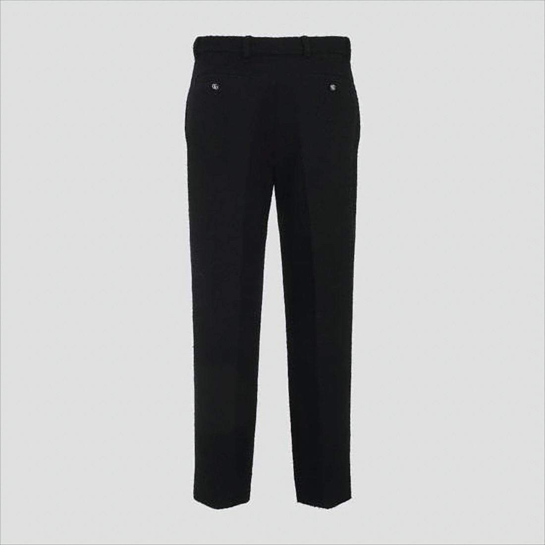 Straight-Leg Tailored Suit Pants with High Waist