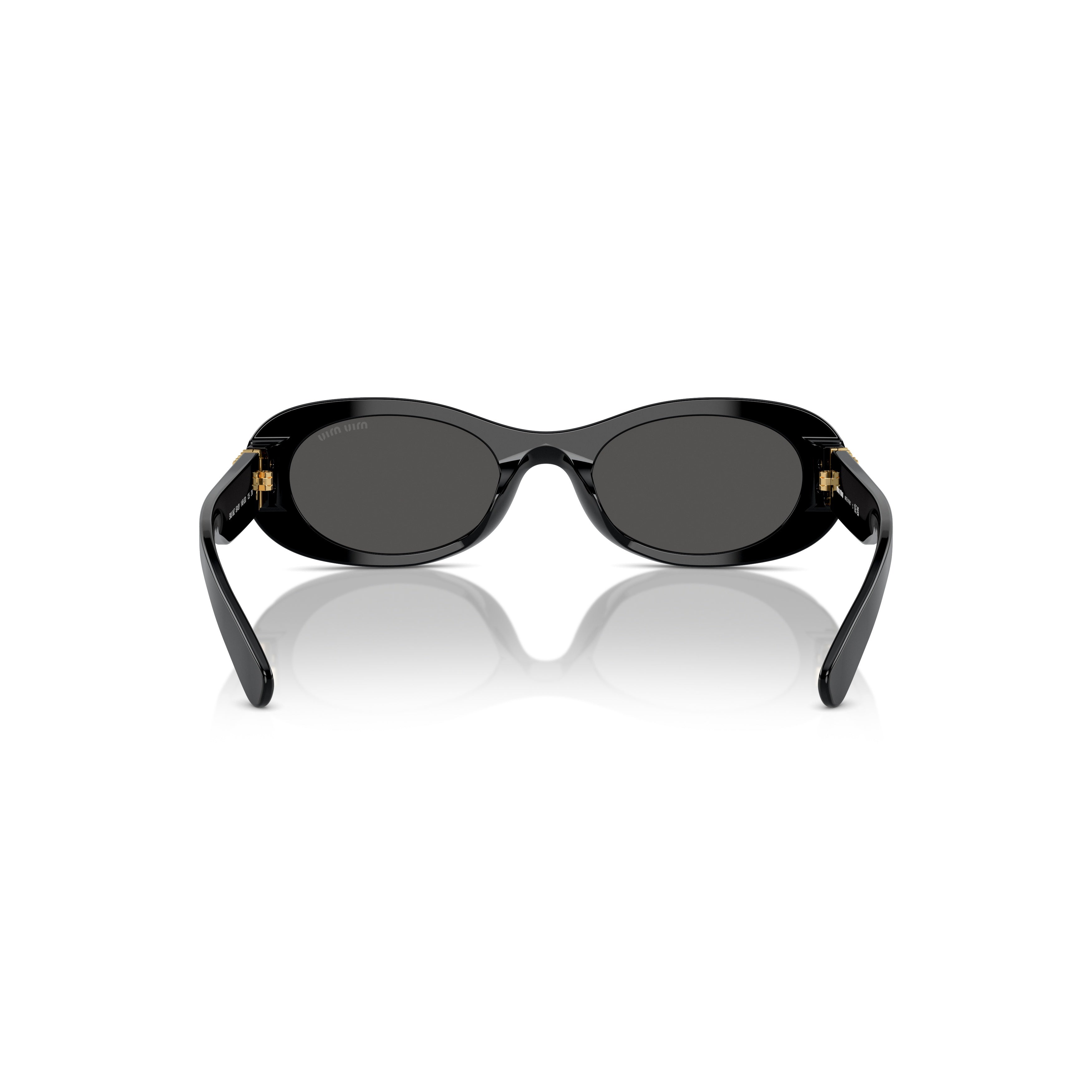 0mu 06zs Oval-Frame Black Acetate Sunglasses