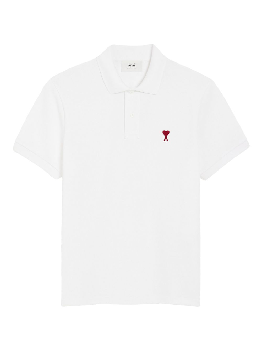 Chalk White Organic Cotton Piqué Polo