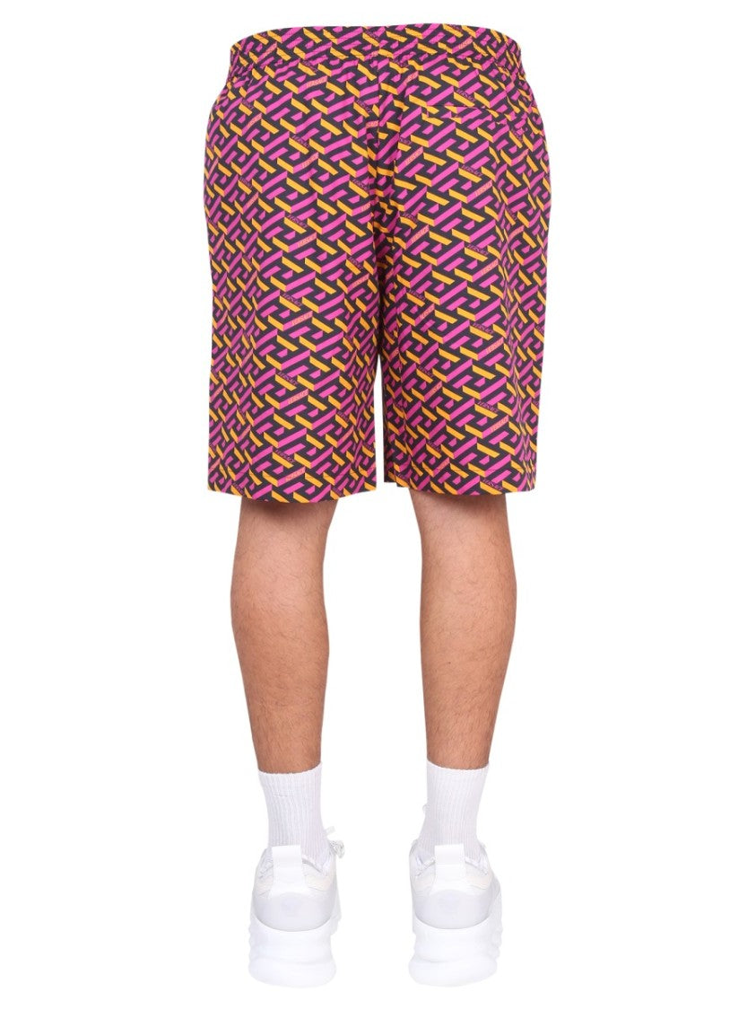 Shorts With La Greca Print