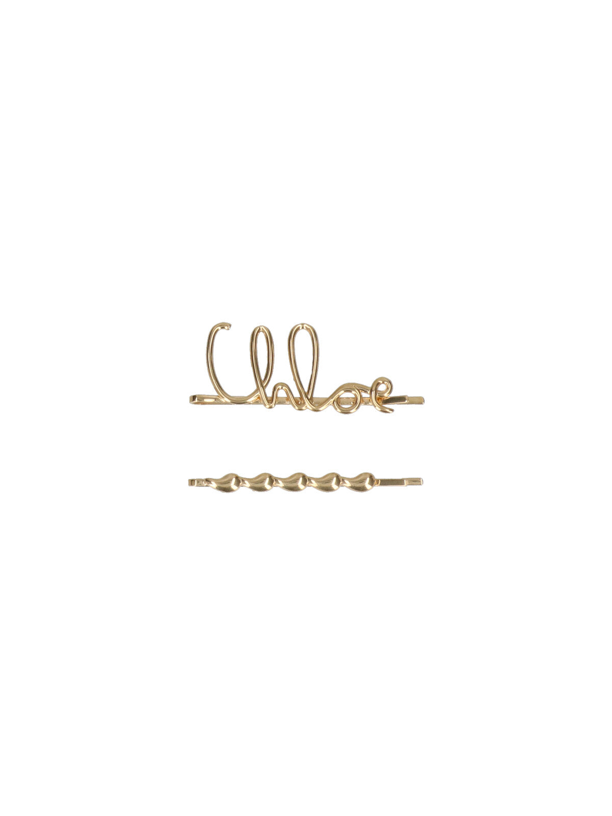 Gold-Tone Brass Hair Clips with Elegant Designs
