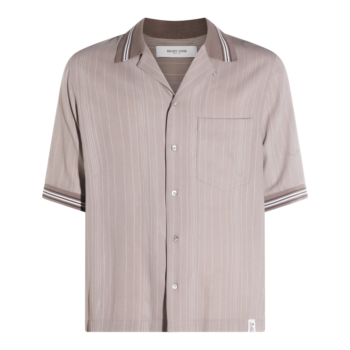 Beige Short Sleeve Shirt