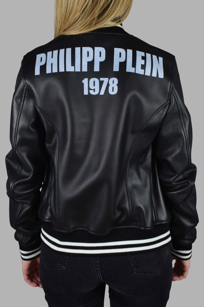 Leather Bomber Jacket With Heart