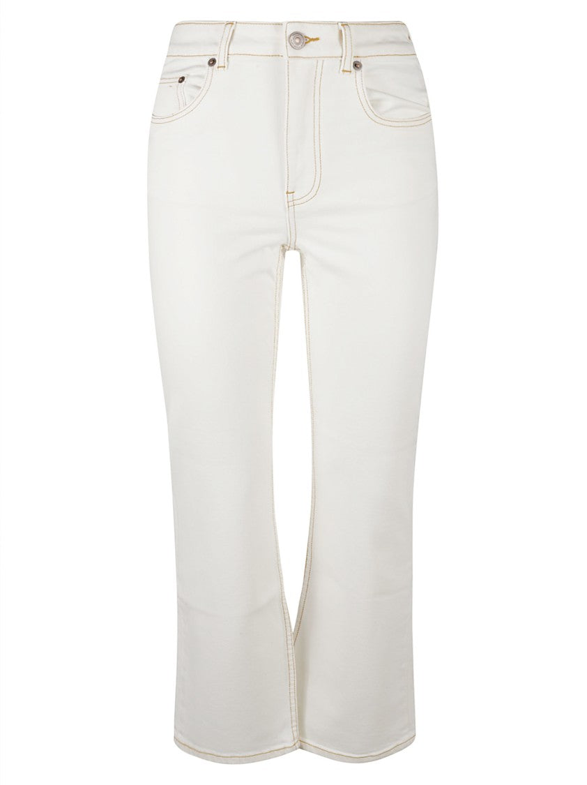 High-Waisted Jeans With Unique Cut-Out Detail