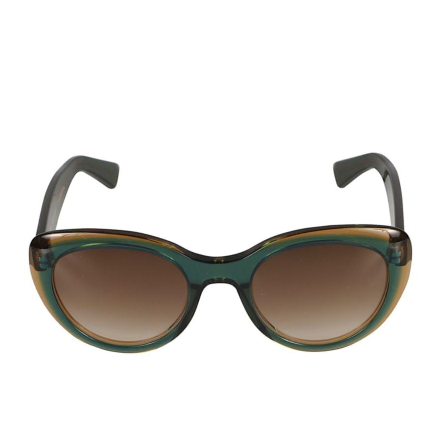 Sophia Rounded Cat-Eye Sunglasses with Glossy Finish