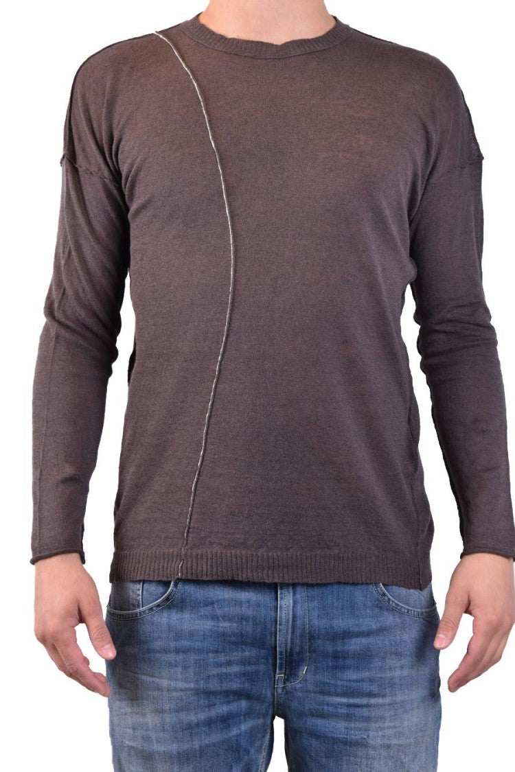 Green Cotton Knitwear Sweater