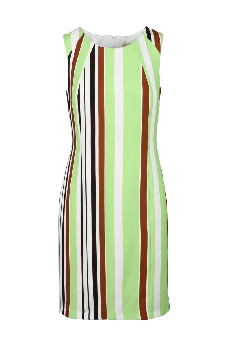 Multicolor Polyester Stretch Dress