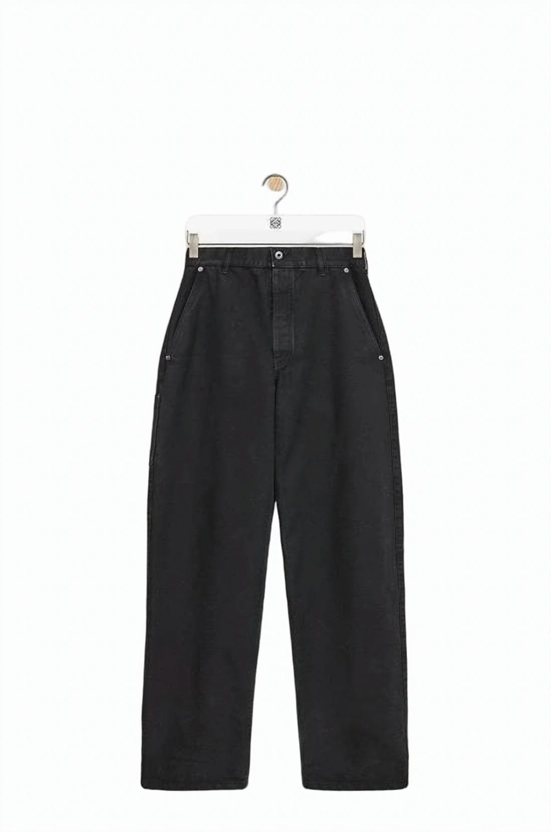 Straight-Leg Pants with Classic Waistband