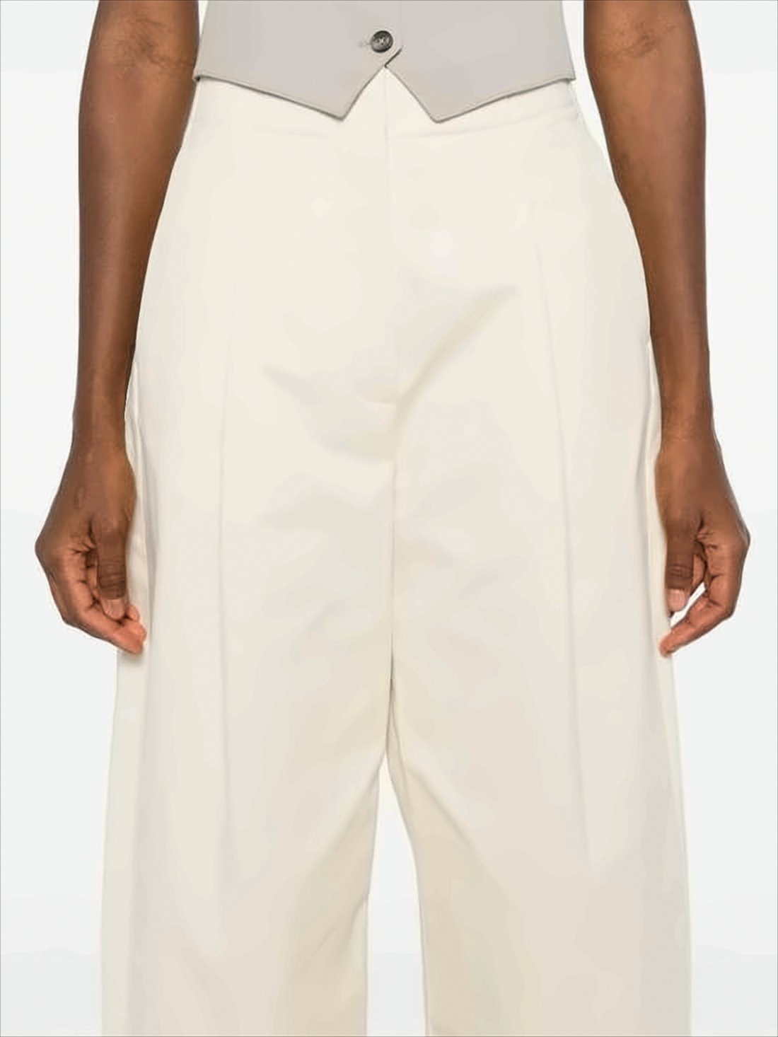 Wide-Leg Cropped Pants