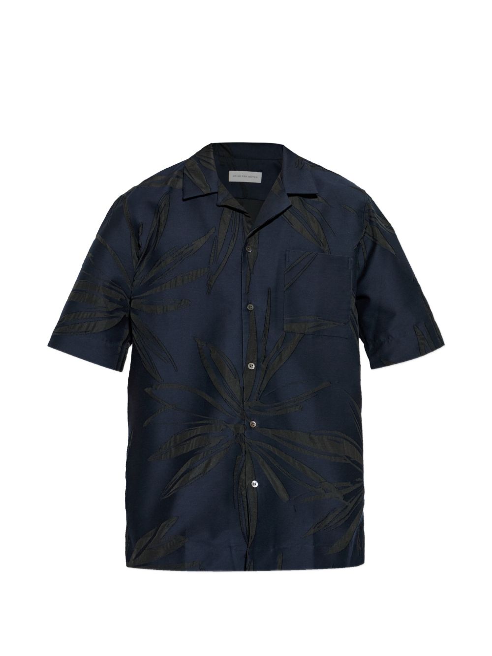 Short-Sleeved Camp Collar Shirt