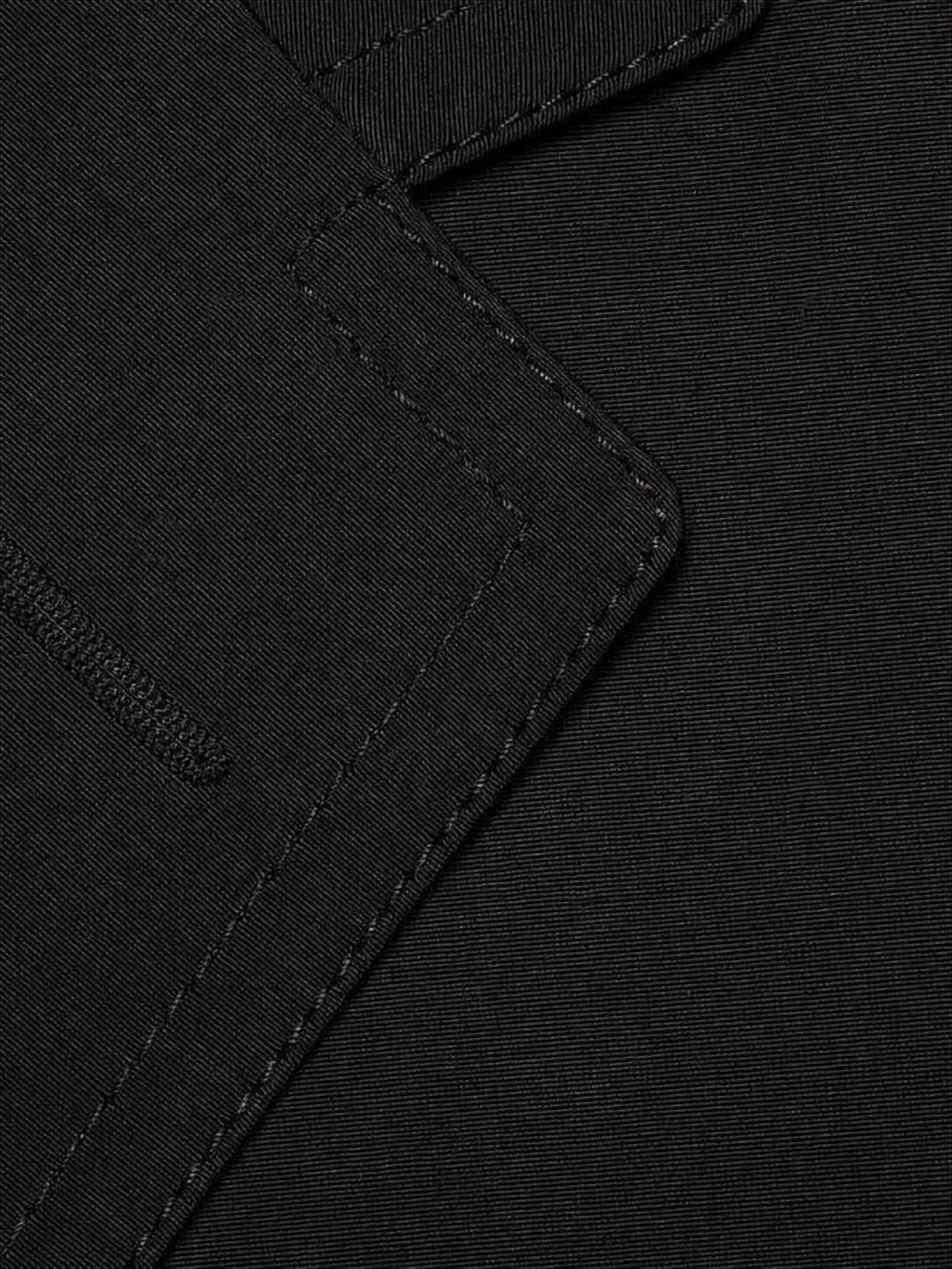 Tailored Black Coat with Notched Lapel