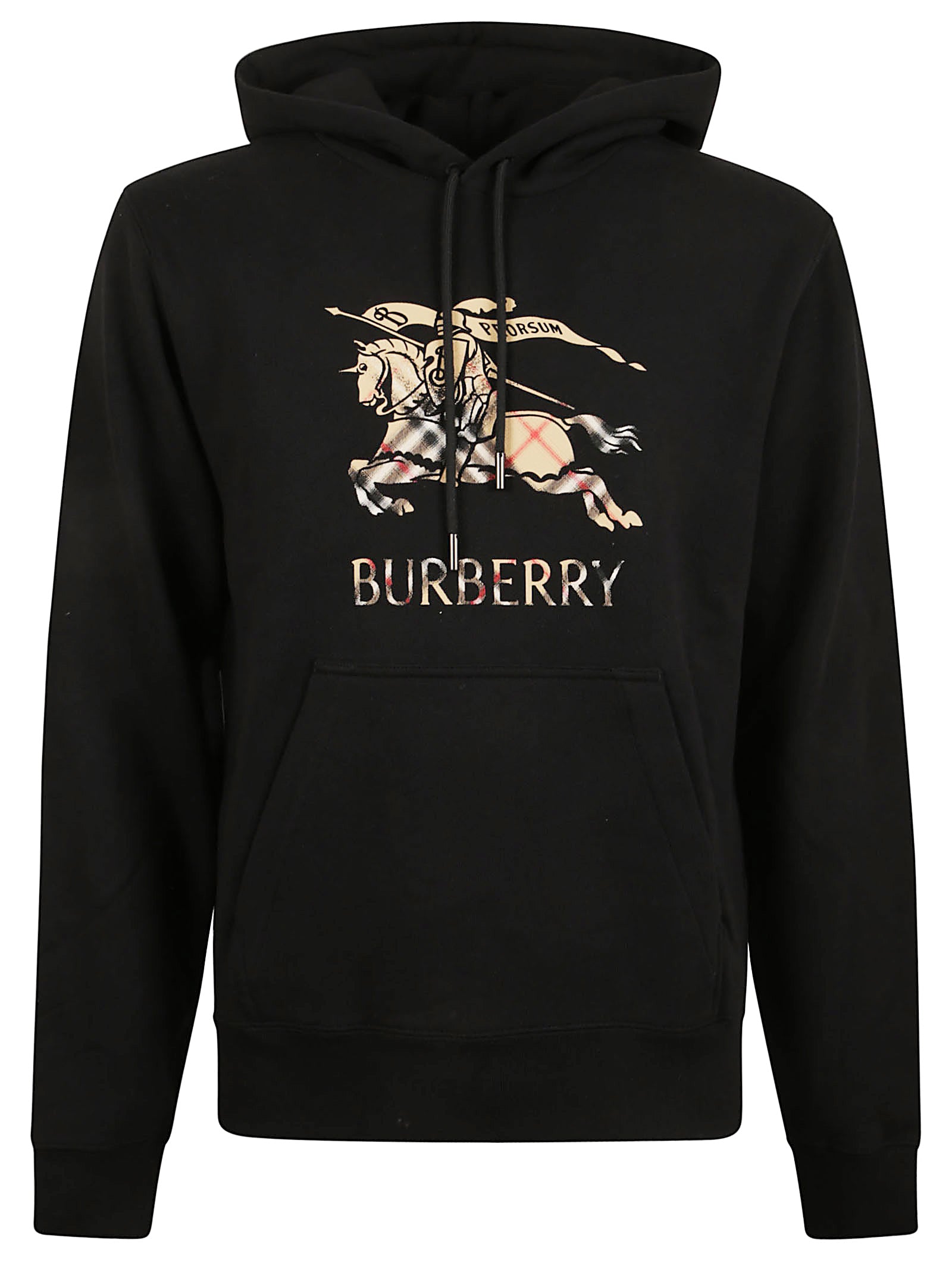 Equestrian Knight Print Cotton Sweatshirt