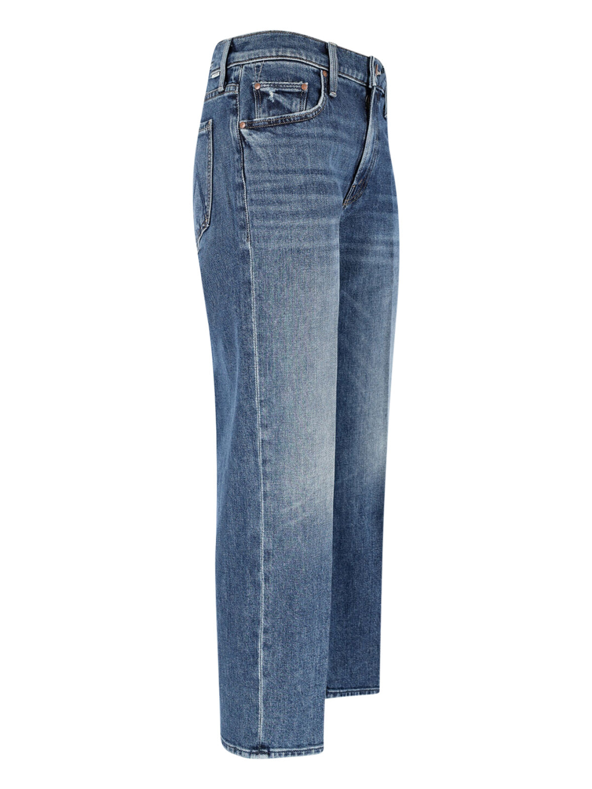 Straight Jeans In Stretch Cotton Denim
