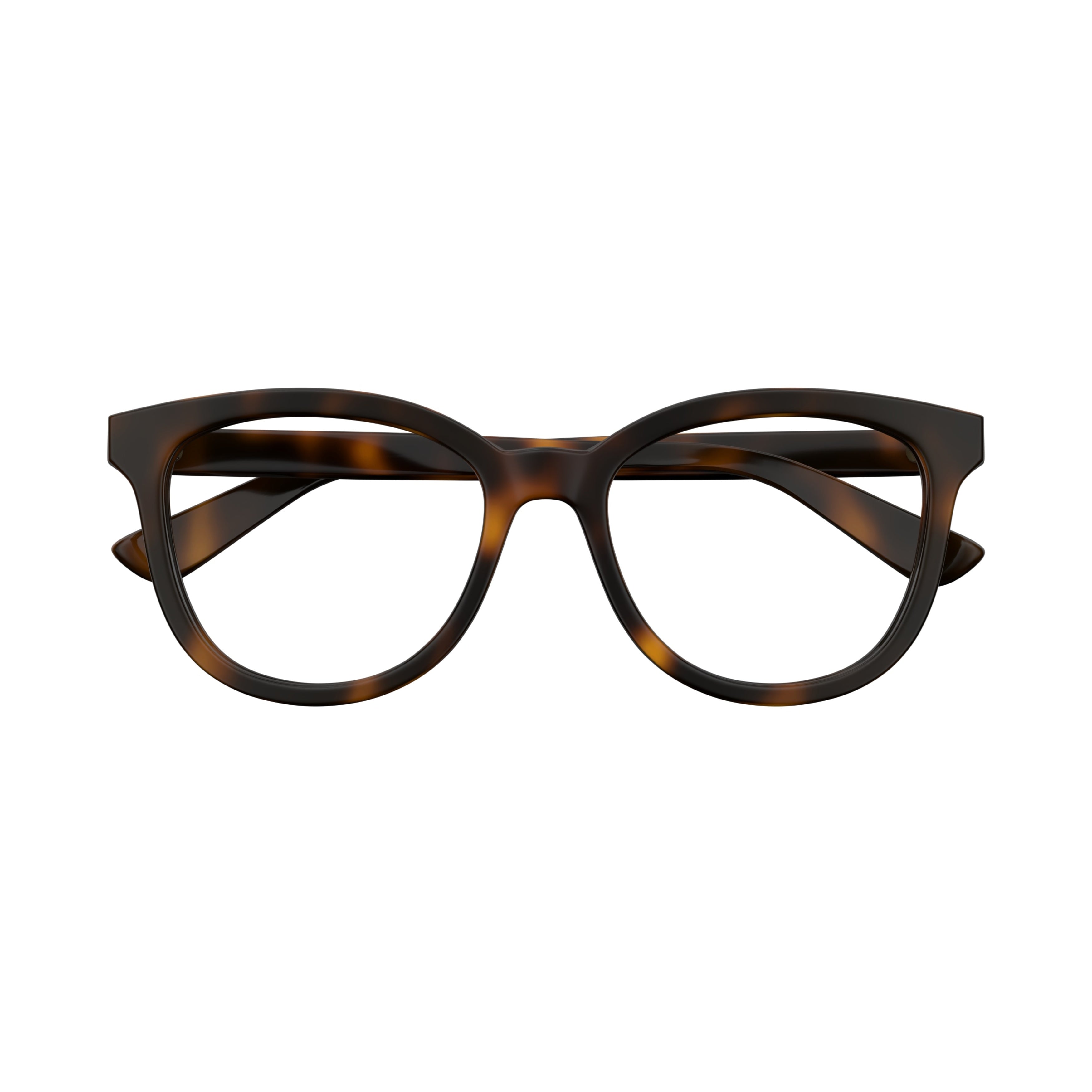 Gg1687o Bold Rounded Square Tortoiseshell Eyeglasses