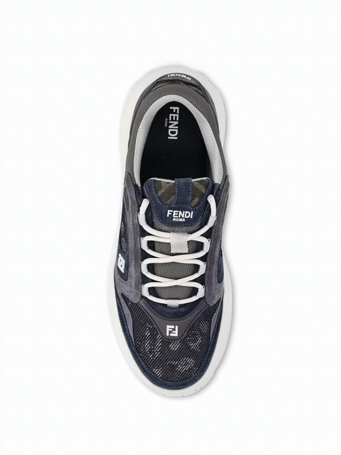 Textured Dark-Tone Fendi Sneakers