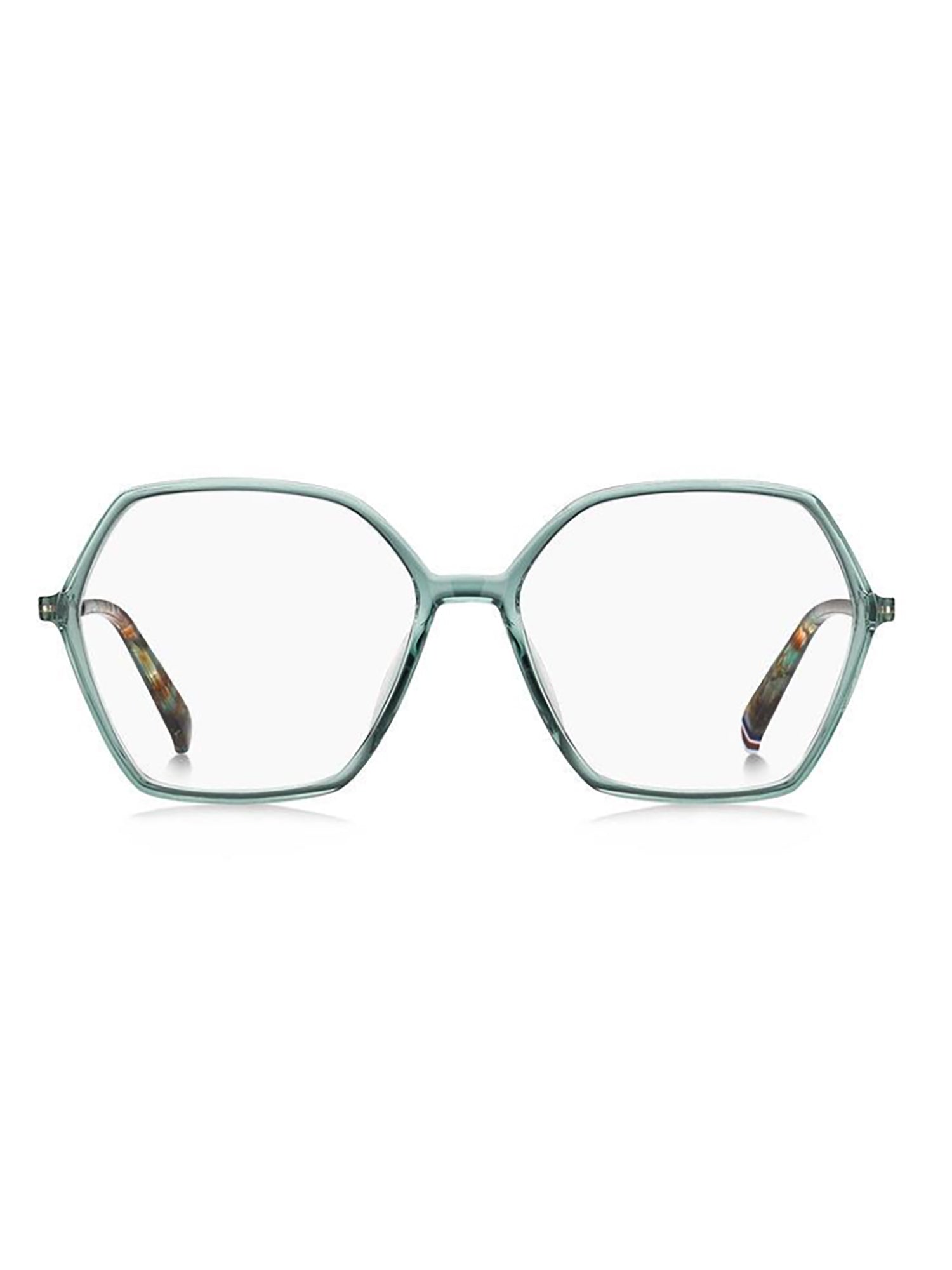 Geometric Optical Frames in Translucent Green