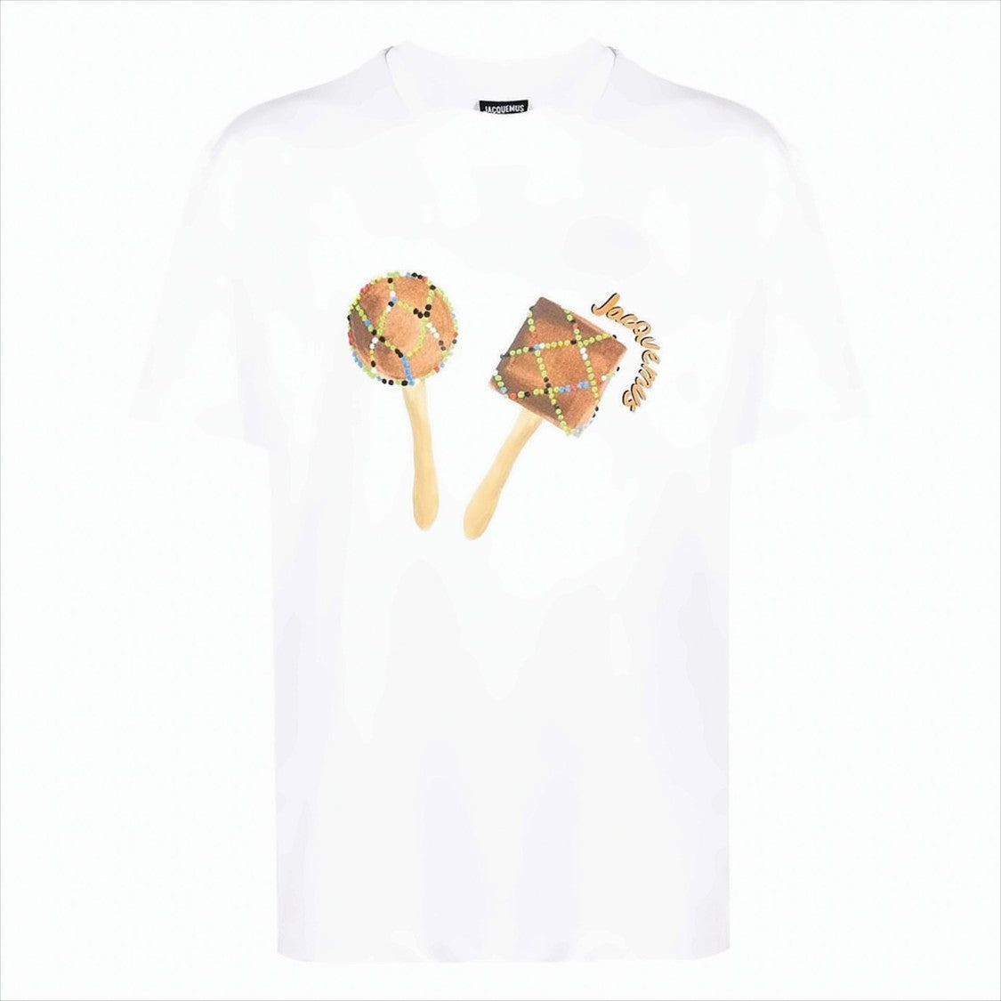 Maracas Graphic Print White T-Shirt