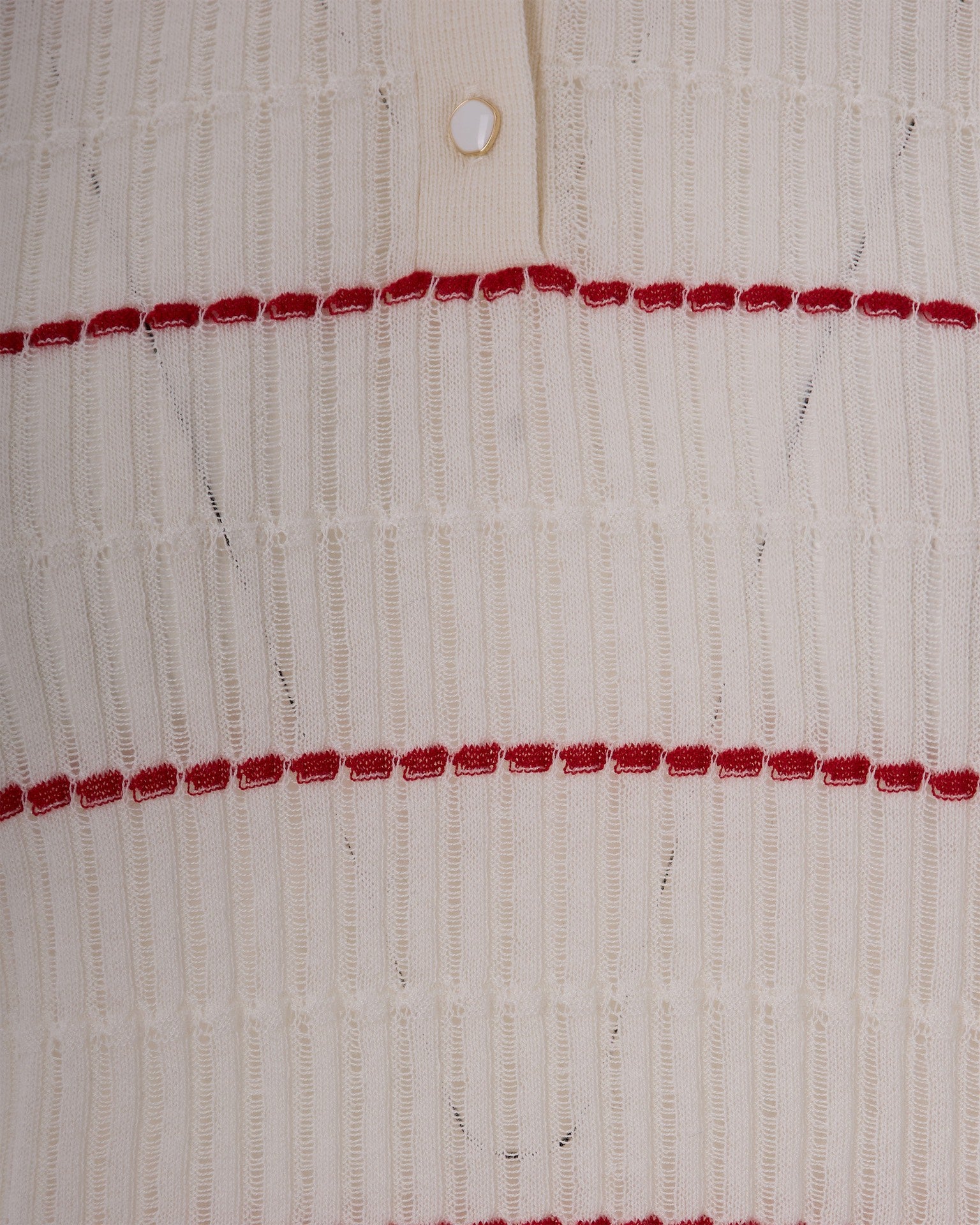 White Knit Polo