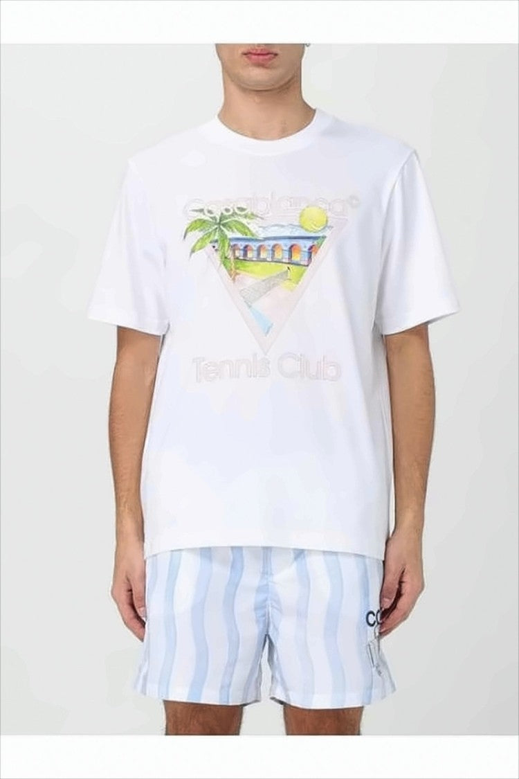 White Graphic Print T-Shirt