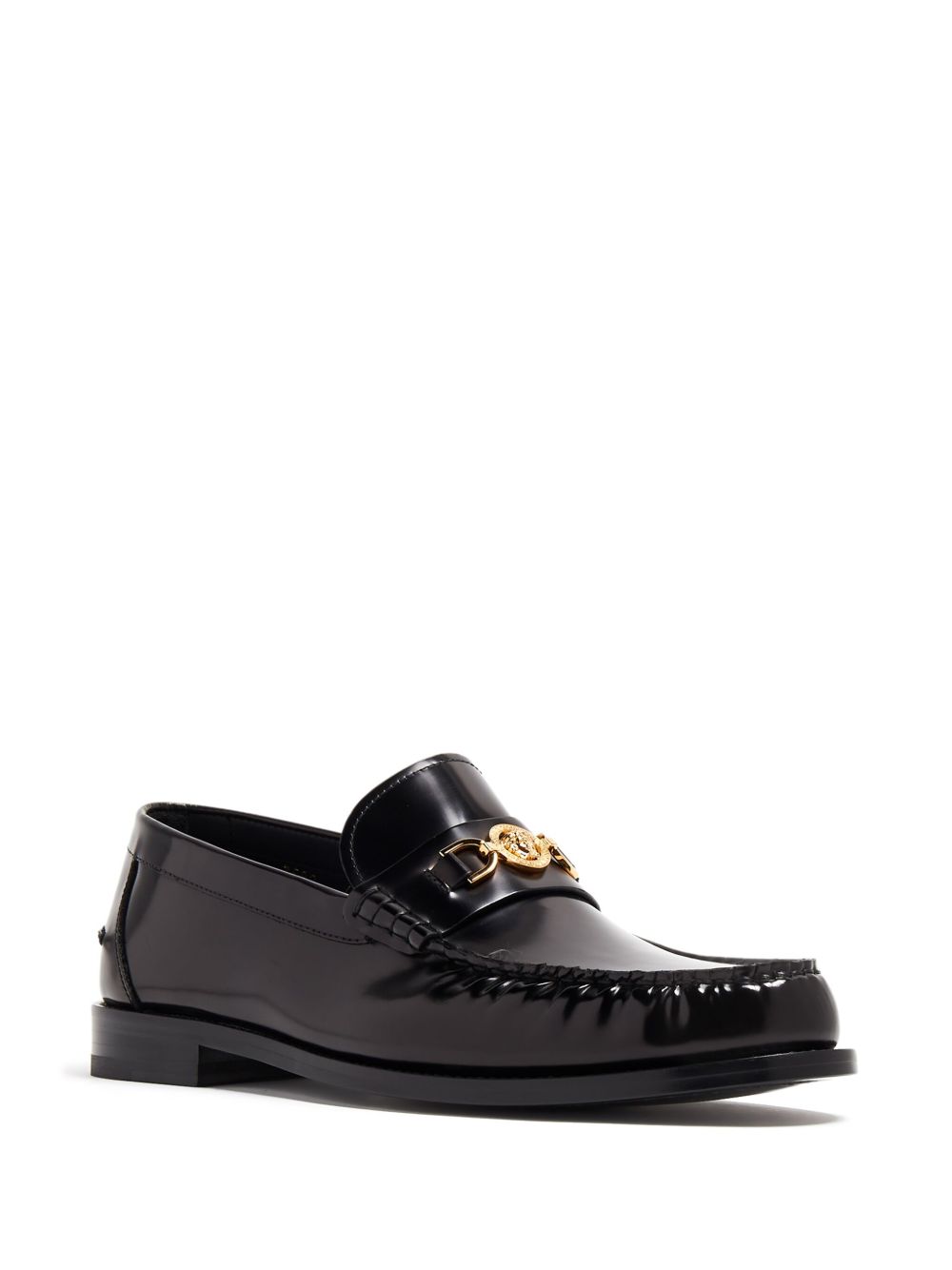 Glossy Flat Shoes in Smooth Silk