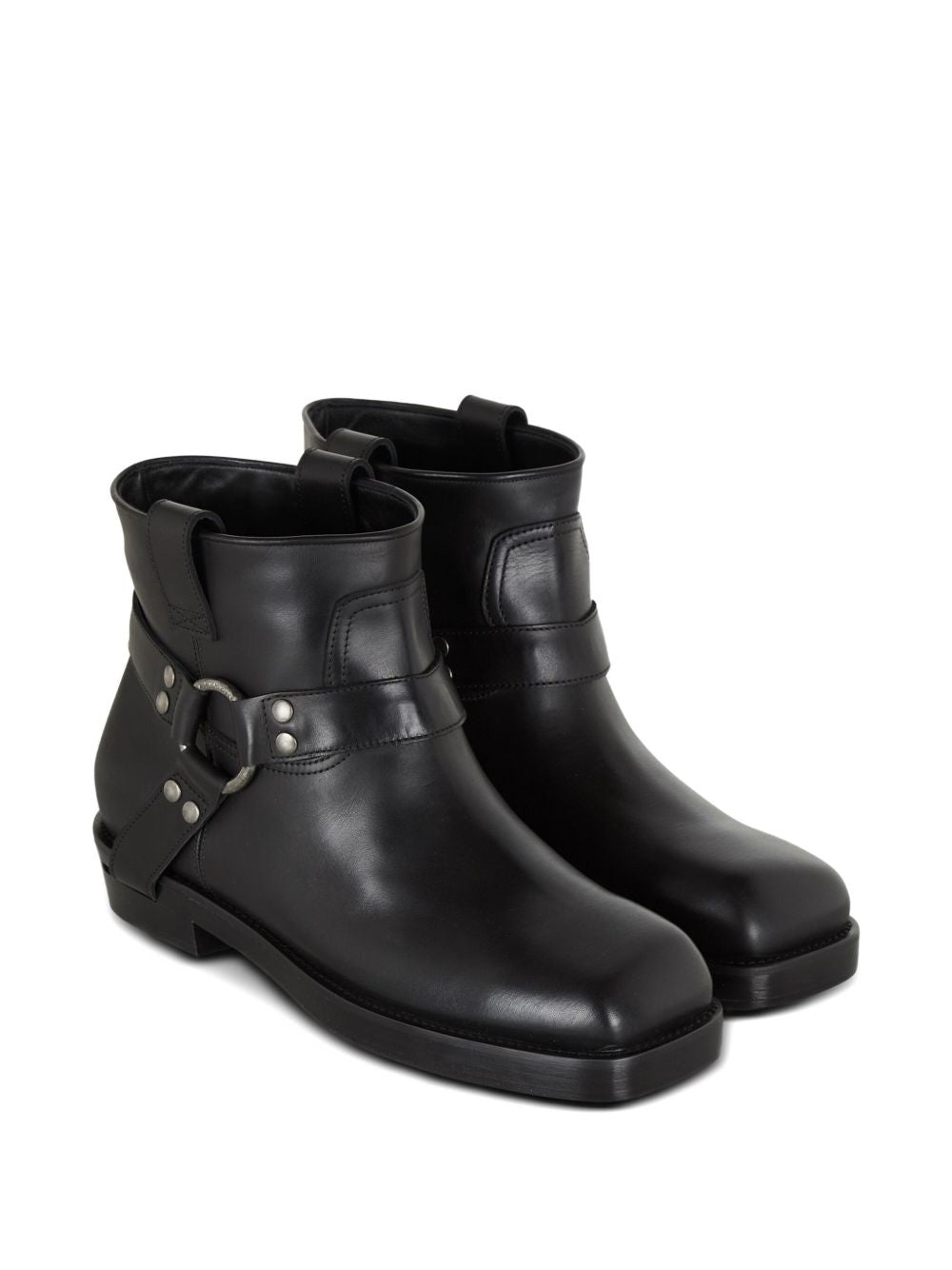 Square Toe Slip-On Boots