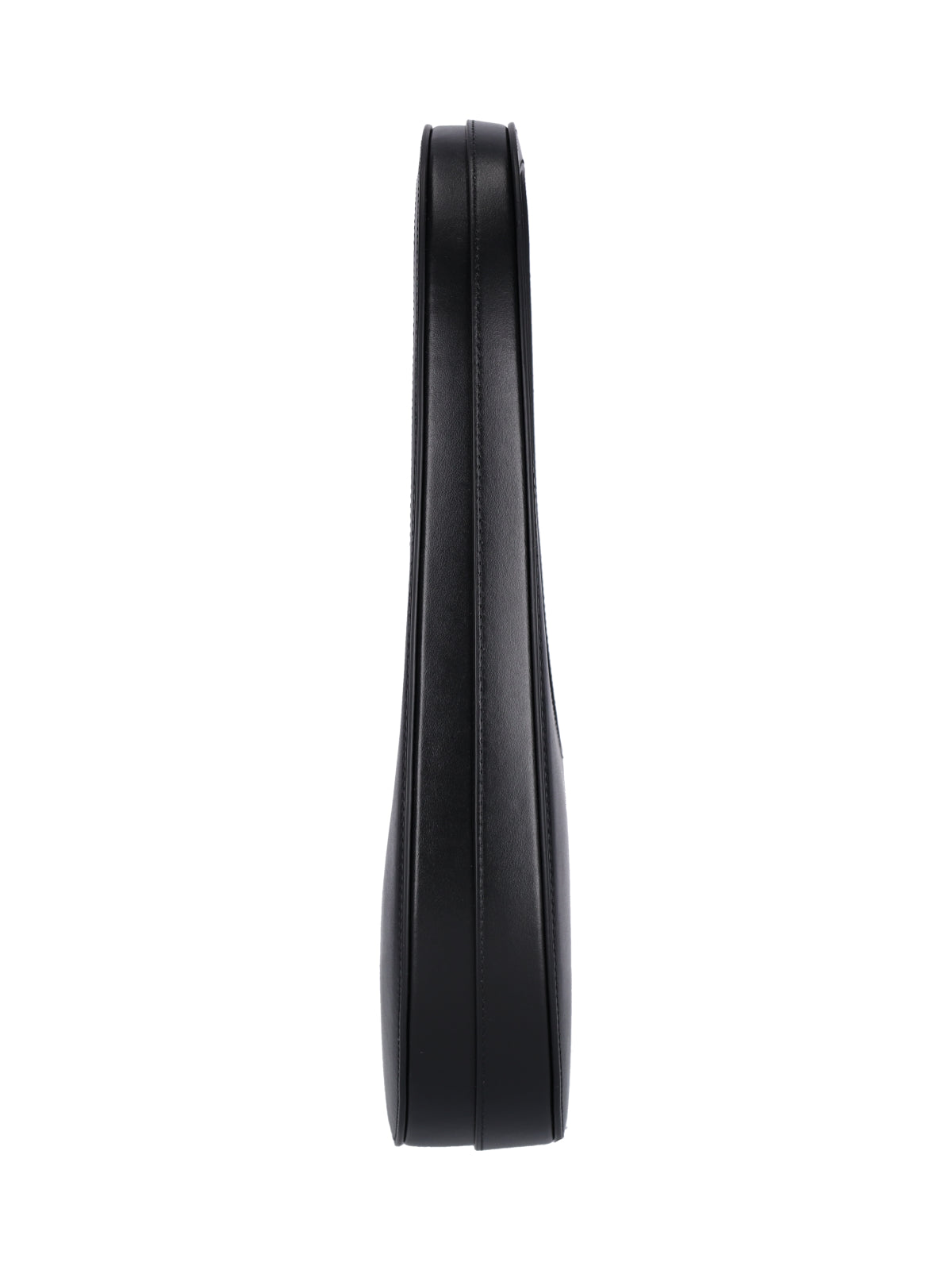 "Swipe" Shoulder Bag, In Black Leather