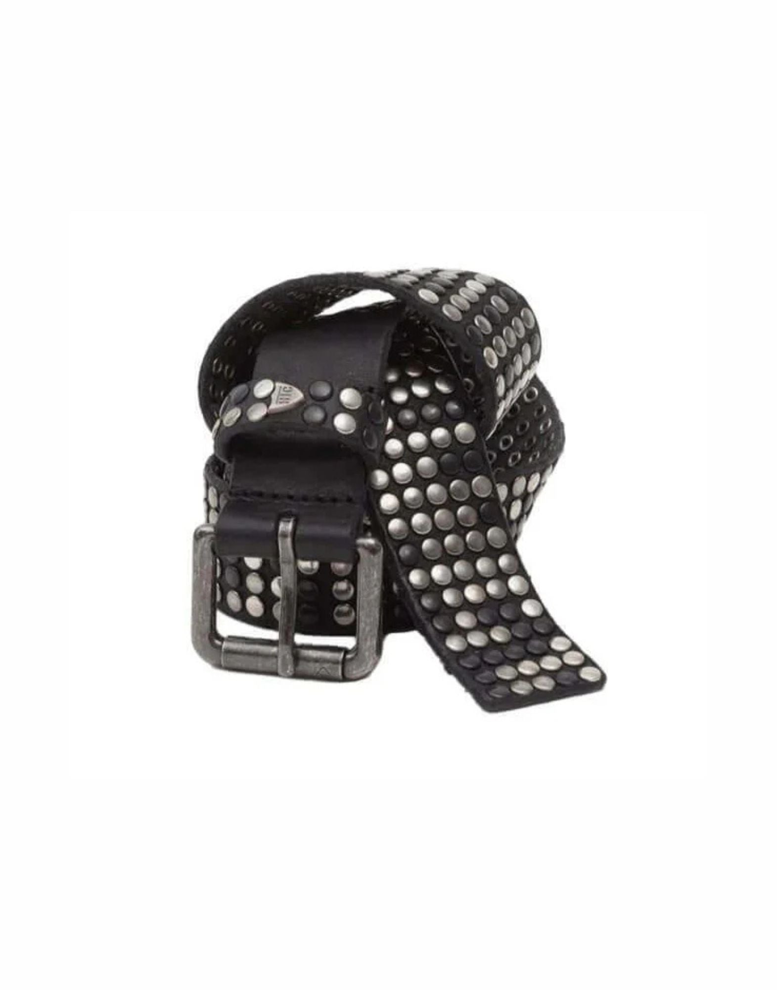 5.000 Studs Belt Black Leather Studded Belt