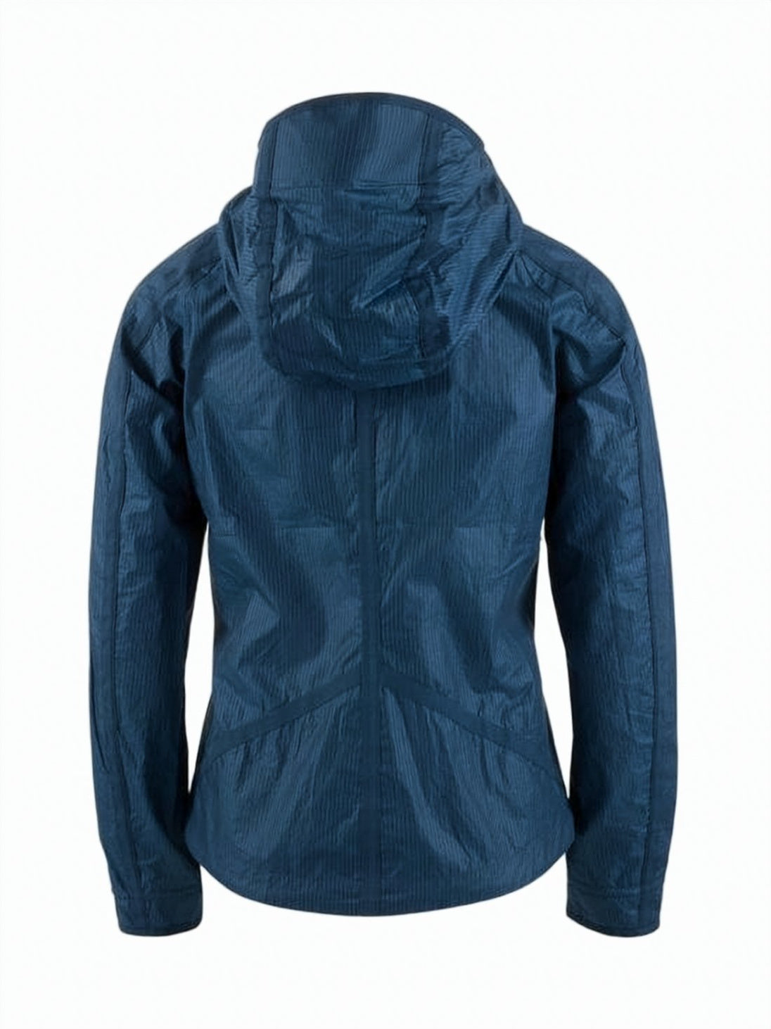 Fitted Blue Jacket with Hood