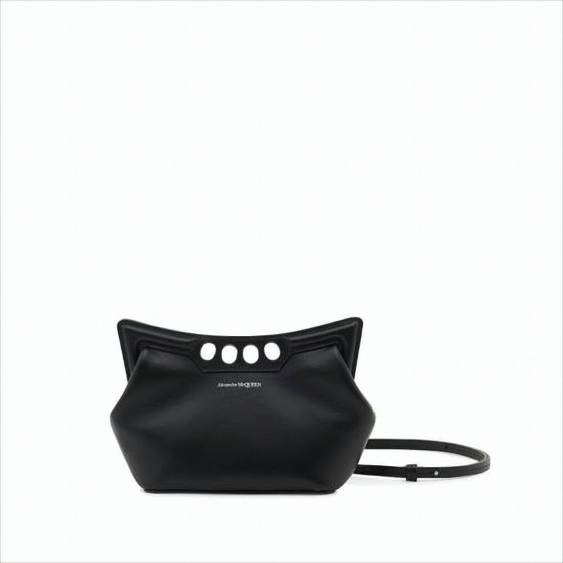 Structured Leather Shoulder Bag