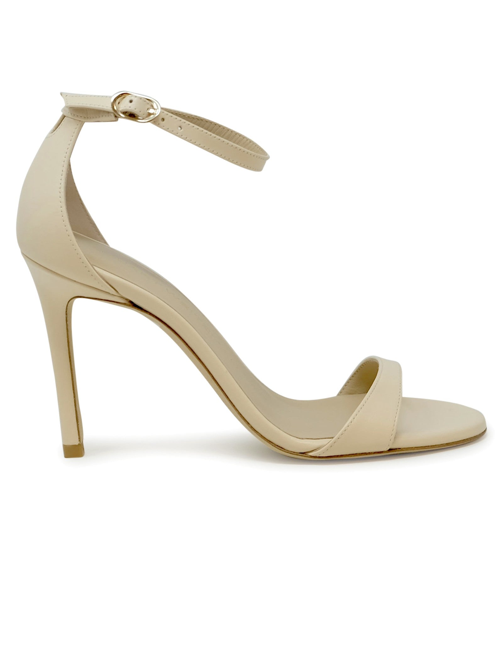 Ivory Leather Nudist Ii 100 Sandals