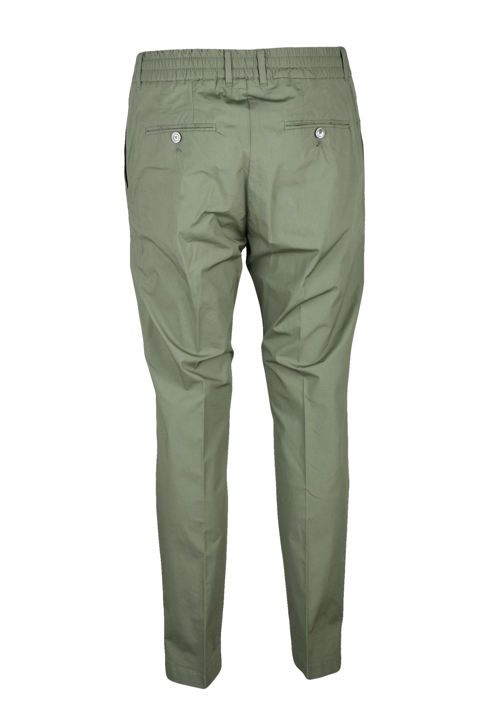 Modern Tapered Pants with Elastic Waistband