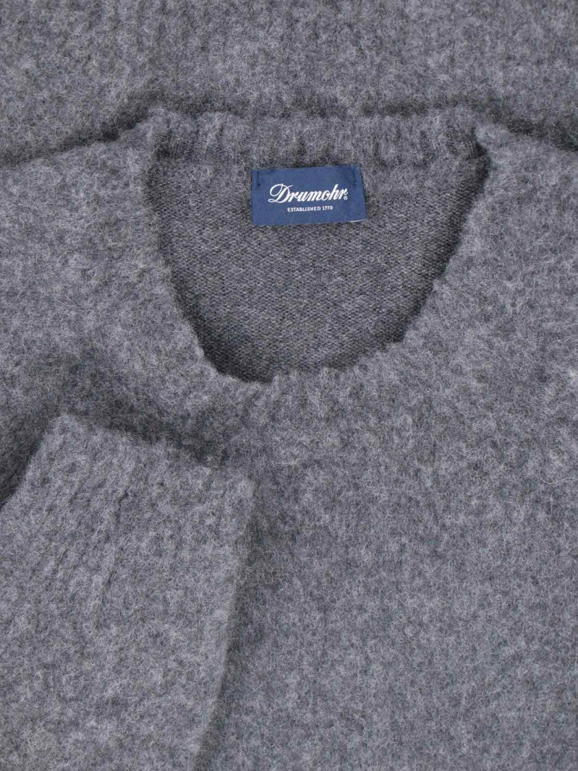 Cashmere Sweater, Grey, Crew Neck