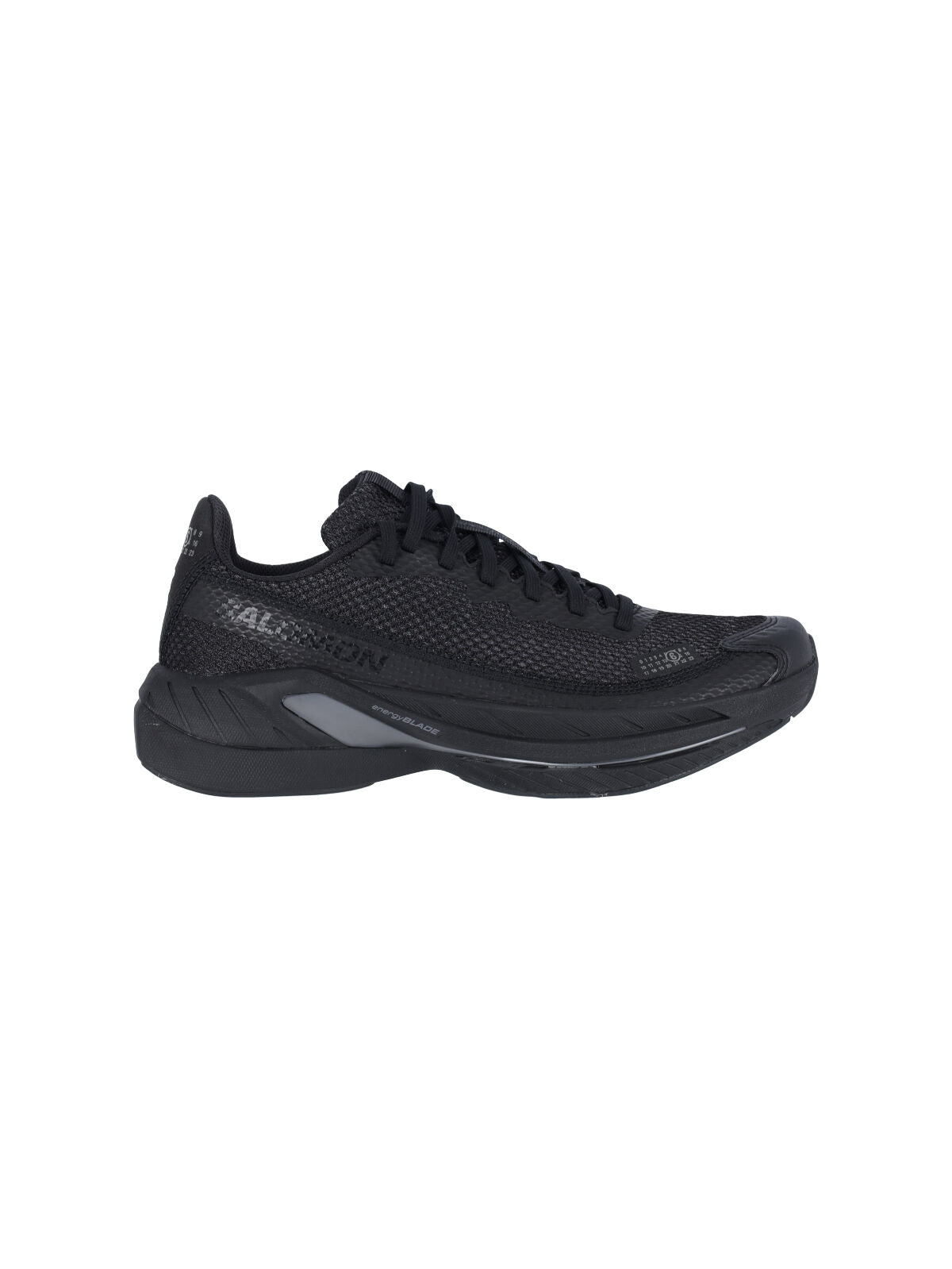 Rounded Toe Sneakers With Textured Rubber Sole And Logo Details