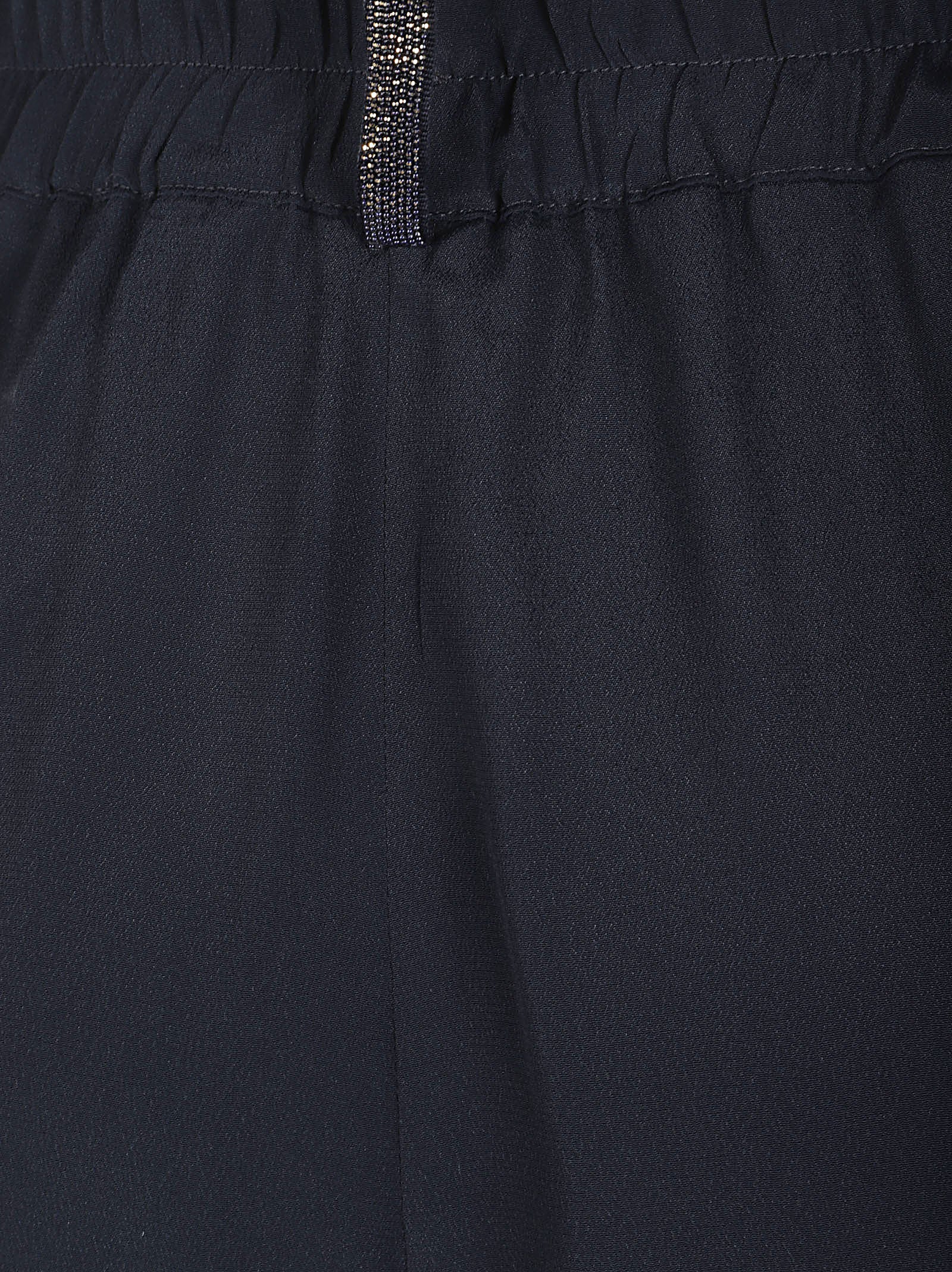 Relaxed Fit Straight Leg Trousers with Elastic Waistband