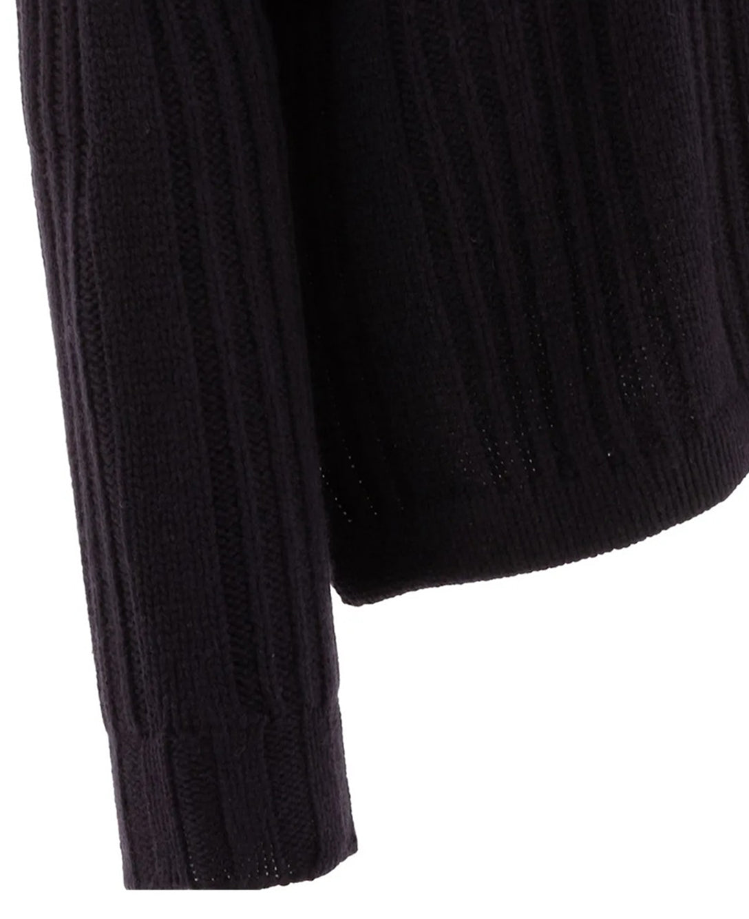 Ribbed Knit Turtleneck Sweater