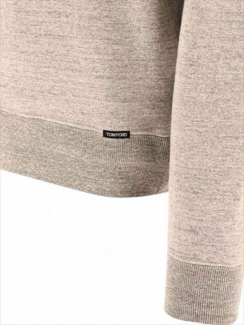 Fine-Knit Long-Sleeve Shirt with Subtle Heathered Pattern