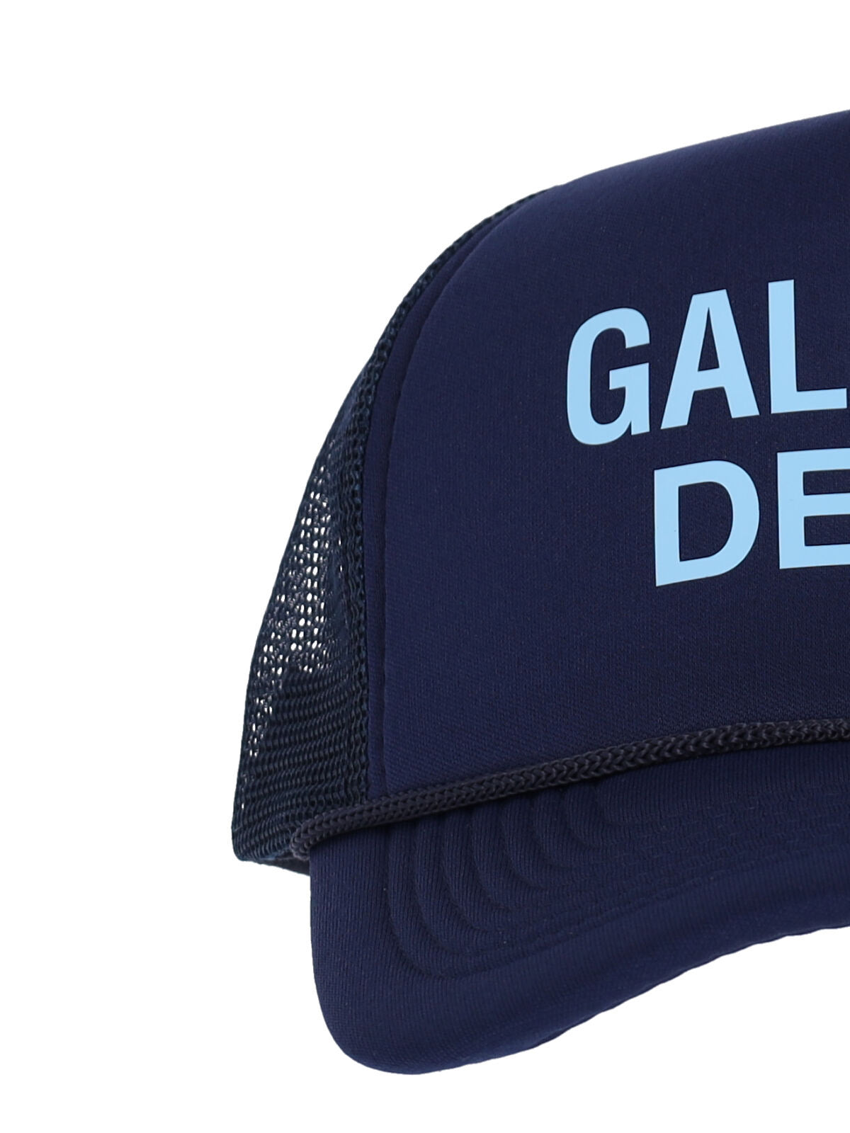 Blue Curved Visor Logo Baseball Cap