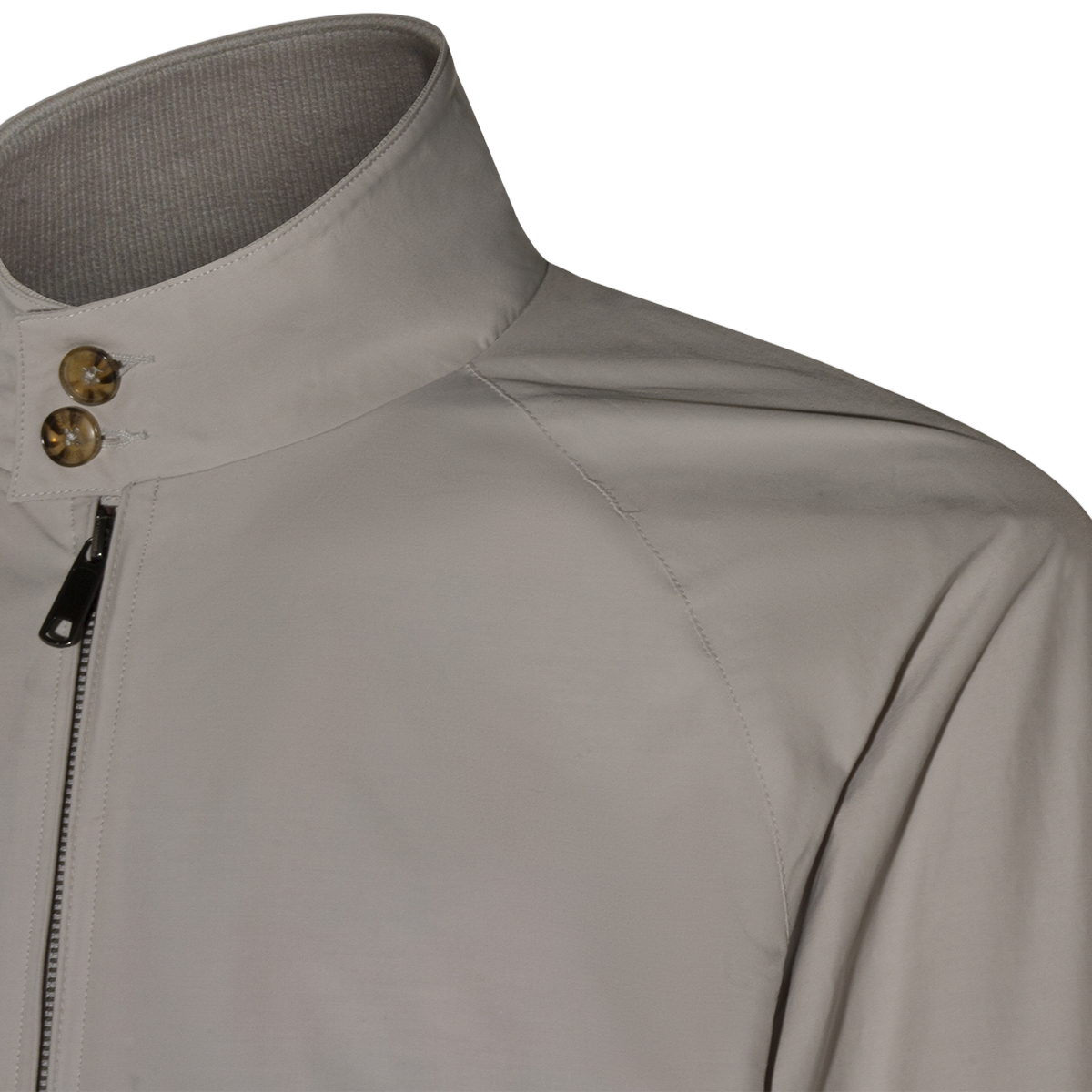 Light Grey Jacket With High Collar