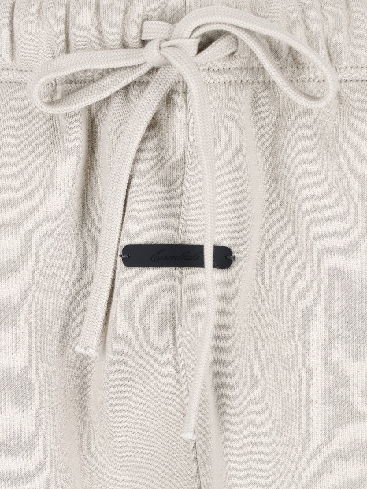 Beige Relaxed Fit Tonal Piping Trousers