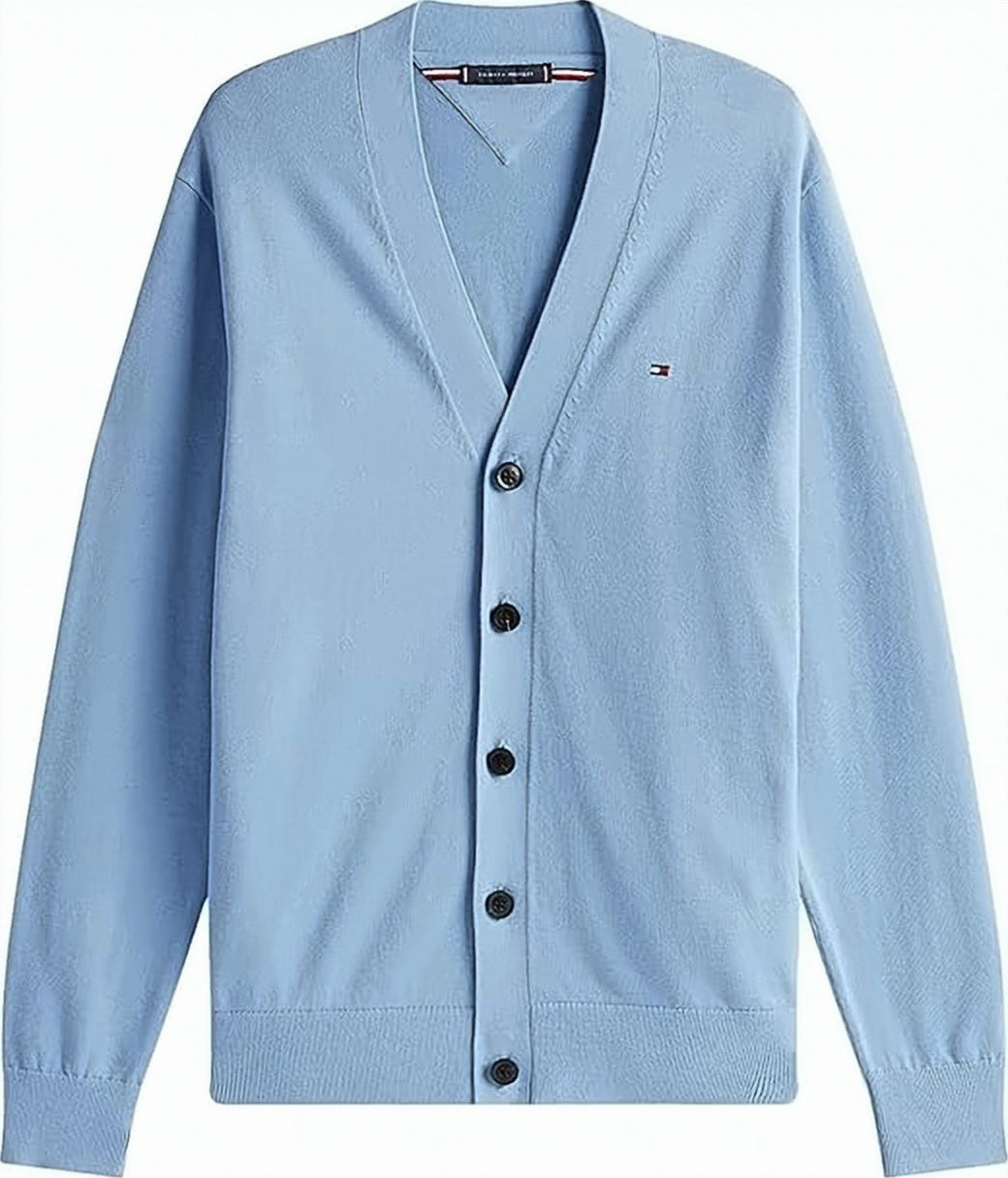 Light Blue V-Neck Cardigan