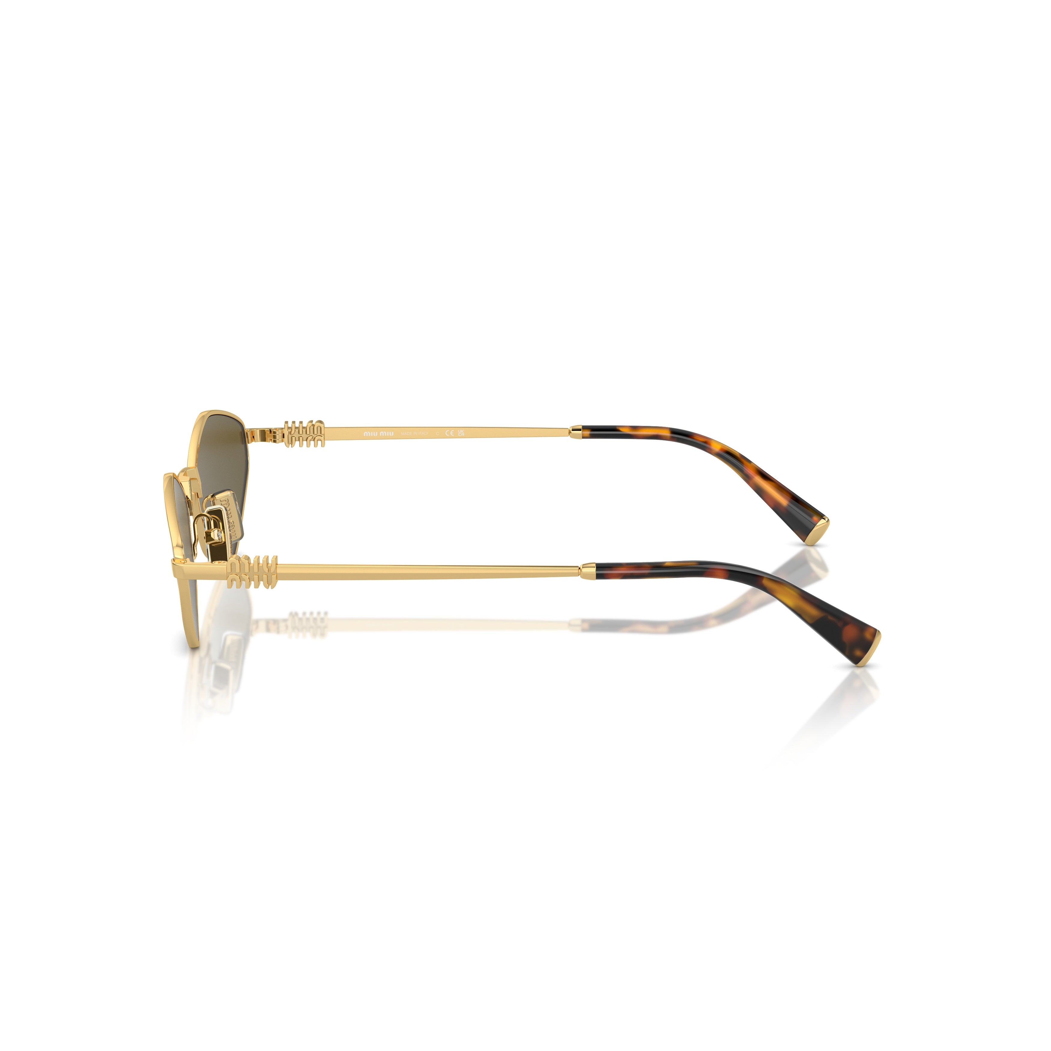 0mu 56zs Angular Gold Metal Sunglasses