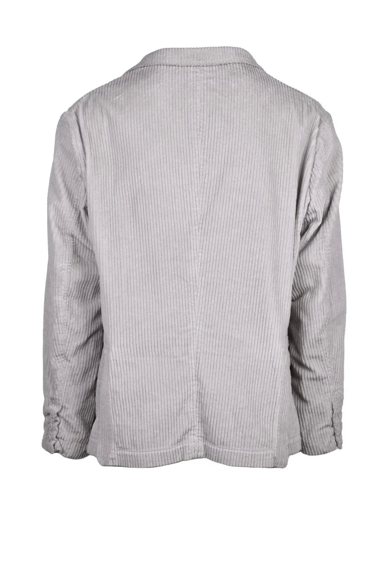 Velvet Blazer Jacket - Grey