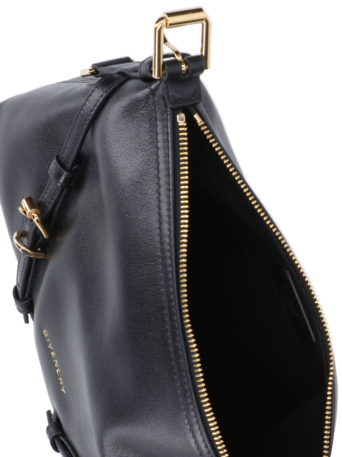 Mini Black Leather Shoulder Bag