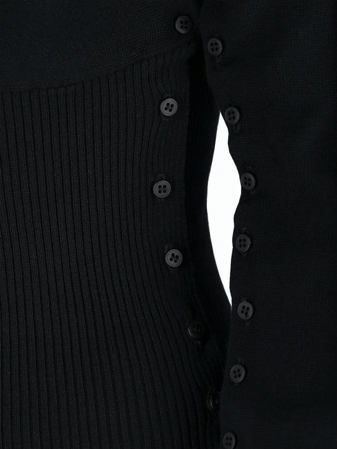 Fitted Midi Dress with Ribbed Detailing