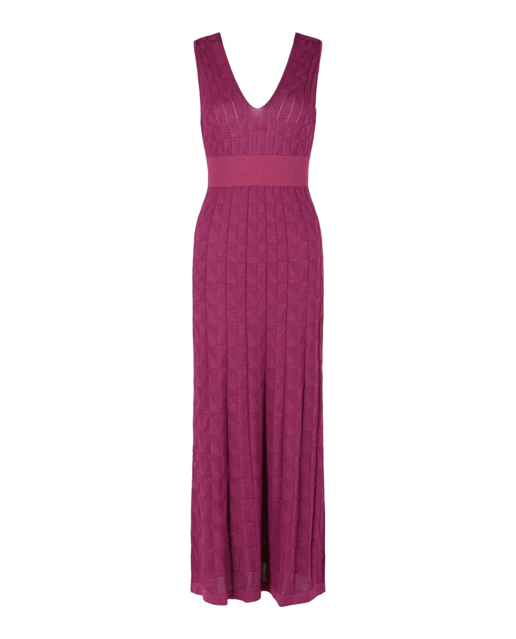 Metallic Geo Print Maxi Dress