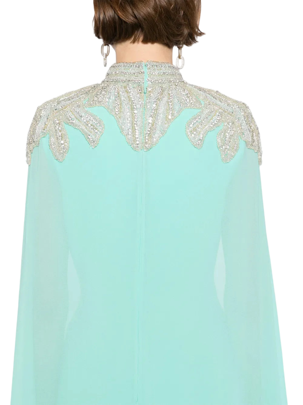 Embellished Crepe Kaftan