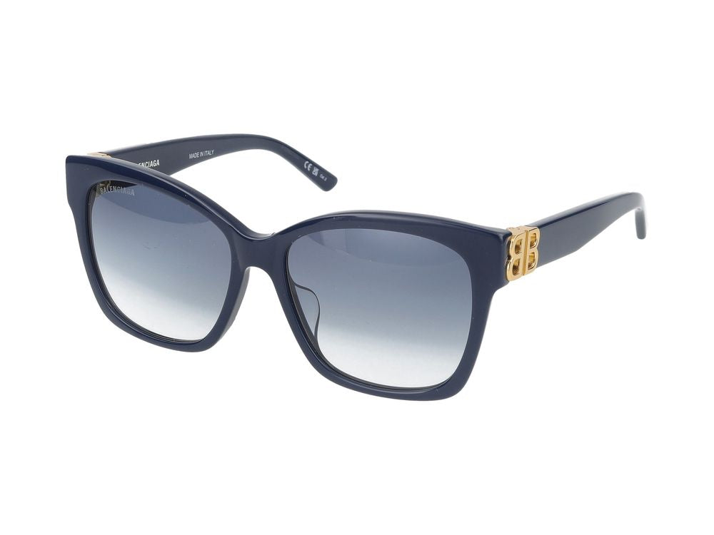 Sunglasses Balenciaga BB0102SA 005 blue gold blue 57/16/145